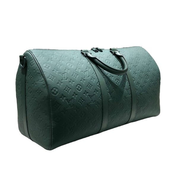 2340530027565 1 LOUIS VUITTON Keepall Bandouliere 50 Green Taurillon Bag