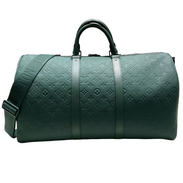 2340530027565 LOUIS VUITTON Keepall Bandouliere 50 Green Taurillon Bag