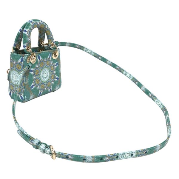 2340980017093 2 Christian Dior Micro Bag Turquoise Calf Shoulder Bag