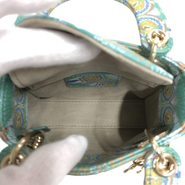 2340980017093 4 Christian Dior Micro Bag Turquoise Calf Shoulder Bag