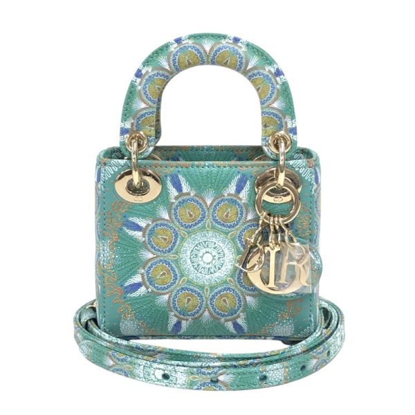 2340980017093 Christian Dior Micro Bag Turquoise Calf Shoulder Bag