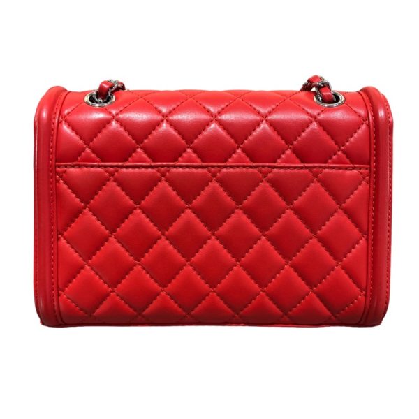 2340980022240 2 CHANEL Matelasse Chain Shoulder RedSV Lambskin Shoulder Bag