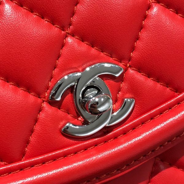 2340980022240 3 CHANEL Matelasse Chain Shoulder RedSV Lambskin Shoulder Bag