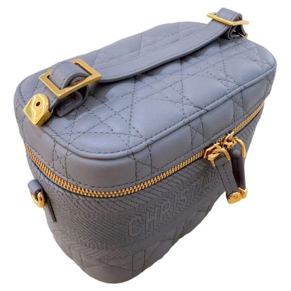 2341280013990 5 Christian Dior Vanity Small Stone Black Lamb Handbag