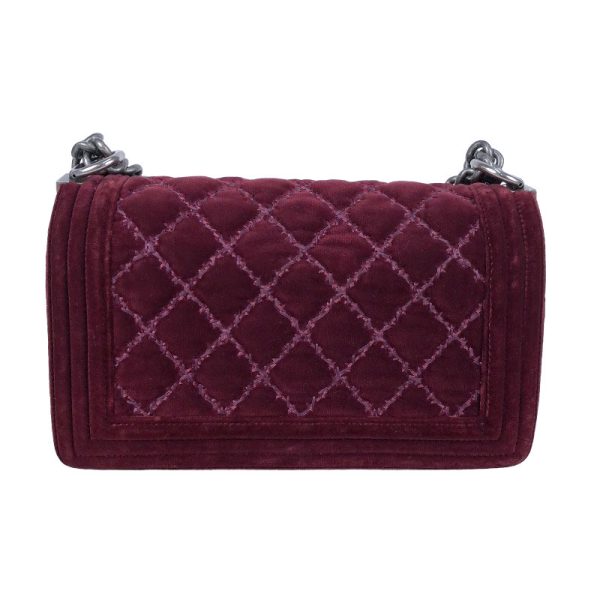 2341810015395 1 CHANEL Boy BordeauShoulder Bag