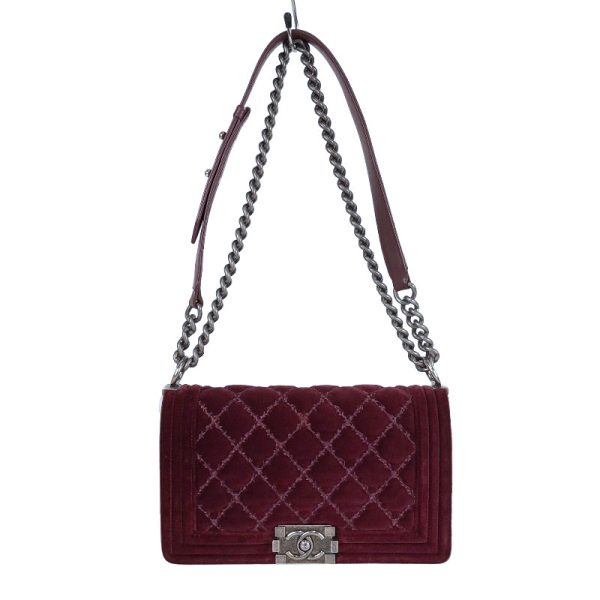 2341810015395 2 CHANEL Boy BordeauShoulder Bag