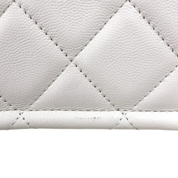 2341810025134 7 CHANEL Matelasse Chain Shopping Tote White Caviar