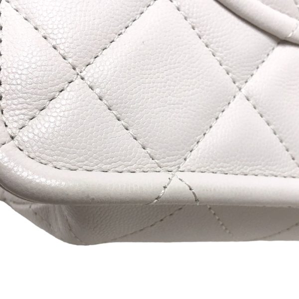 2341810025134 9 CHANEL Matelasse Chain Shopping Tote White Caviar