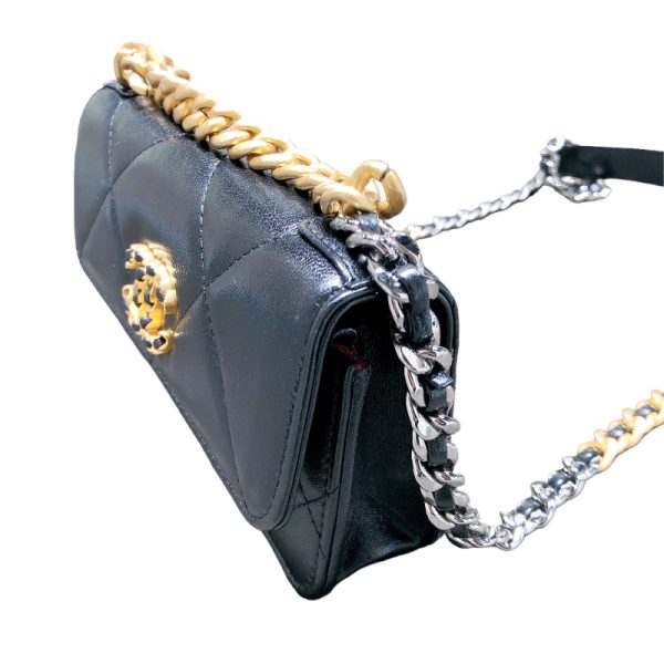 2341810025677 2 CHANEL Chain Clutch AP3067 BlackLambskin Shoulder Bag