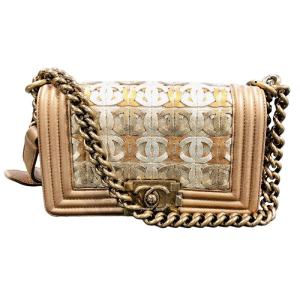 2341810026612 1 CHANEL Boy Chanel Brown Calf Shoulder Bag