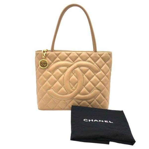 2342290031776 13 CHANEL tote beige caviar skin tote bag