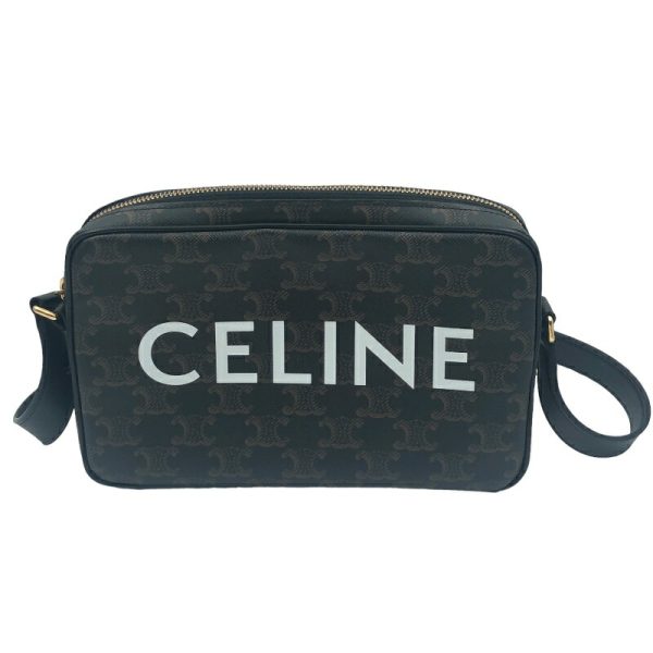 2342330024140 1 Celine medium black Triomphe shoulder bag