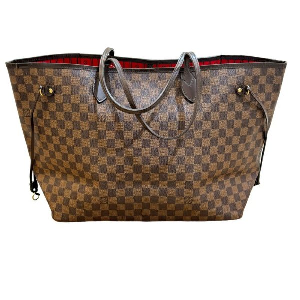 2342330025222 2 LOUIS VUITTON NeverFull GM Brown Damier Tote Bag