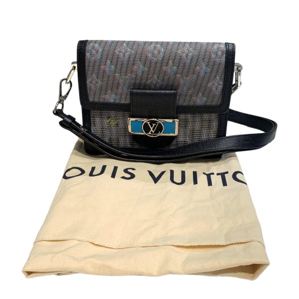 2343470005556 17 LOUIS VUITTON Dauphine MINI Blue Multicolor Calf Shoulder Bag