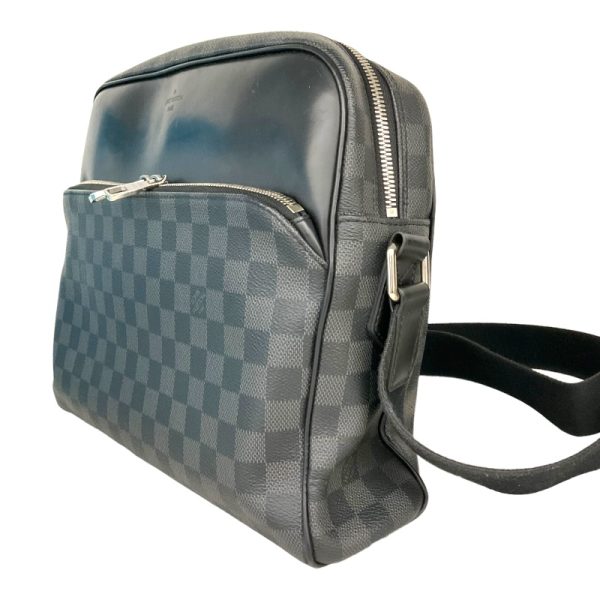 2343800006017 1 LOUIS VUITTON Dayton MM N41409 Damier Black Damier Graphite Shoulder Bag