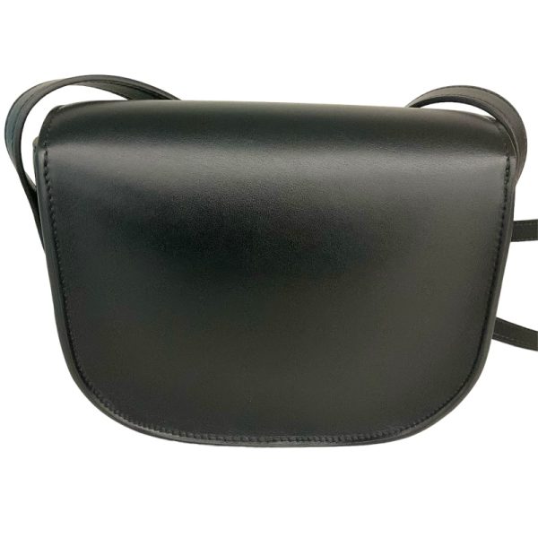 2343800006062 2 Celine Folco Cuir Triomphe Black Calf Shoulder Bag