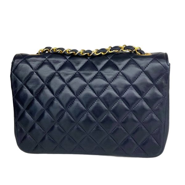 2343800006208 4 CHANEL Matelasse Chain Shoulder GD Blue Lamb Handbag