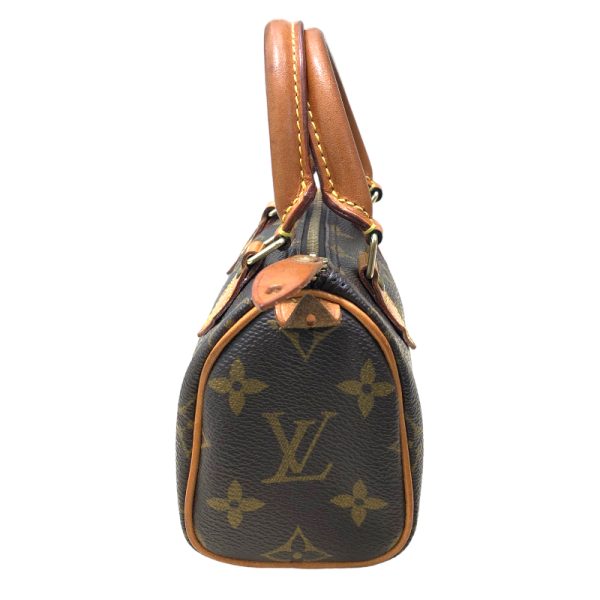 2344160002343 4 LOUIS VUITTON Mini Speedy M41534 Monogram Glace Handbag