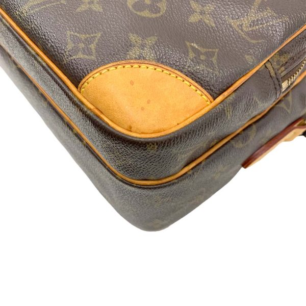 24 1553 10 Louis Vuitton Nile Shoulder Bag Monogram Brown