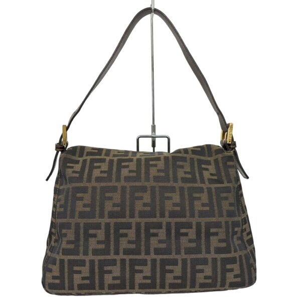 24 1575 10 Fendi Mamma Bucket Shoulder Bag Zucca Pattern