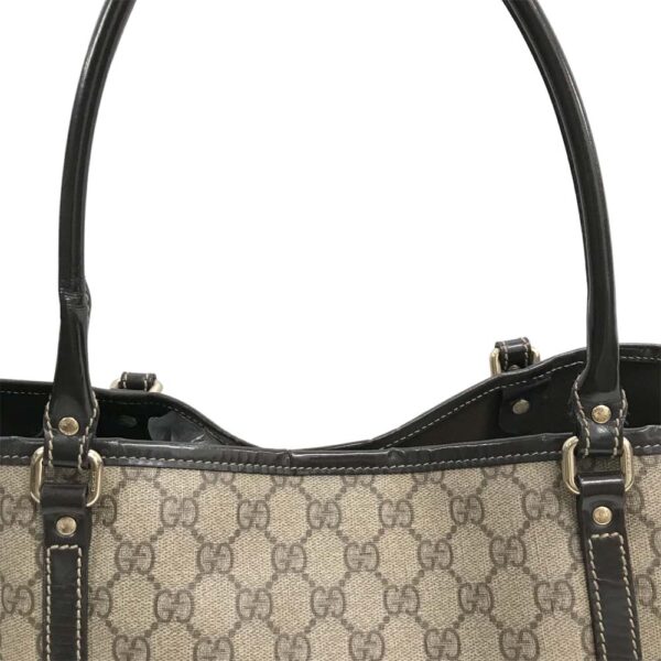 24 1606 8 Gucci Tote Bag GG Supreme Brown