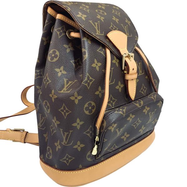 24 2089 16 Louis Vuitton Monsouris MM Monogram Backpack Brown