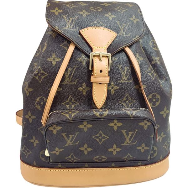 24 2089 17 Louis Vuitton Monsouris MM Monogram Backpack Brown