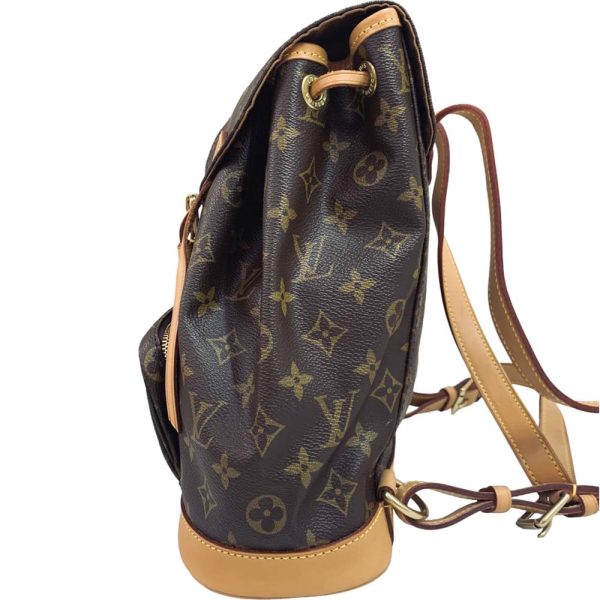 24 2089 19 Louis Vuitton Monsouris MM Monogram Backpack Brown