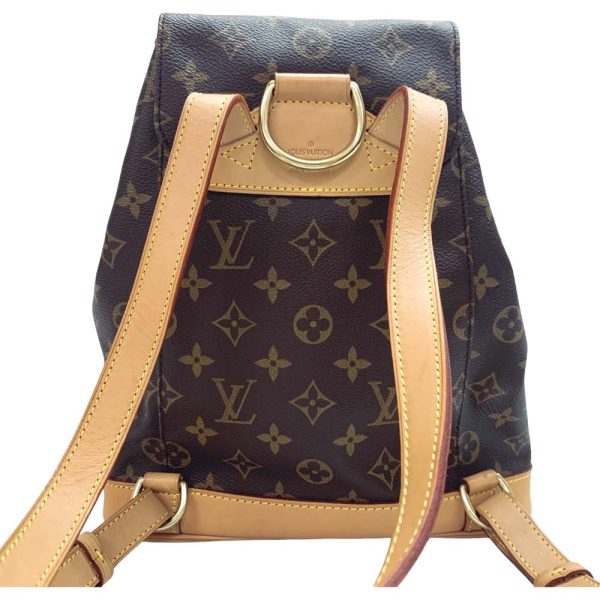 24 2089 4 Louis Vuitton Monsouris MM Monogram Backpack Brown