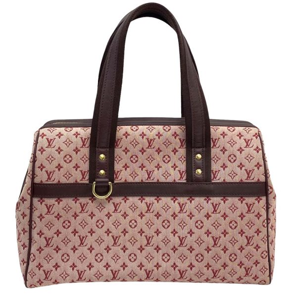 24 2463 2 Louis Vuitton Josephine GM Monogram Handbag Red