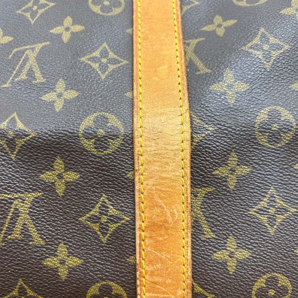 24 2495 11 Louis Vuitton Keepall 55 Bandouliere Monogram Bag Brown