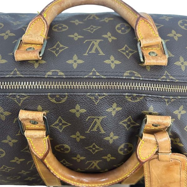 24 2495 13 Louis Vuitton Keepall 55 Bandouliere Monogram Bag Brown