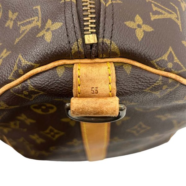 24 2495 15 Louis Vuitton Keepall 55 Bandouliere Monogram Bag Brown