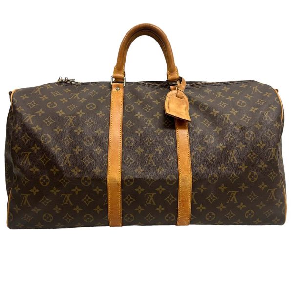 24 2495 2 Louis Vuitton Keepall 55 Bandouliere Monogram Bag Brown