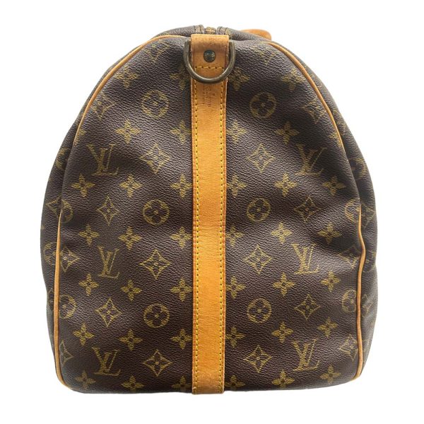 24 2495 4 Louis Vuitton Keepall 55 Bandouliere Monogram Bag Brown