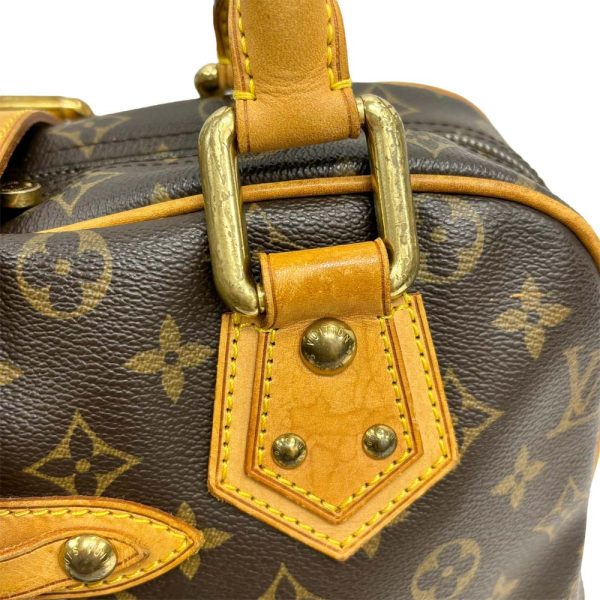 24 2524 10 Louis Vuitton Manhattan GM Monogram Handbag Brown