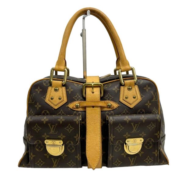 24 2524 2 Louis Vuitton Manhattan GM Monogram Handbag Brown