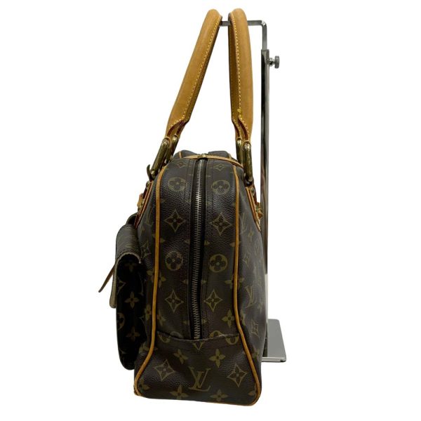 24 2524 4 Louis Vuitton Manhattan GM Monogram Handbag Brown