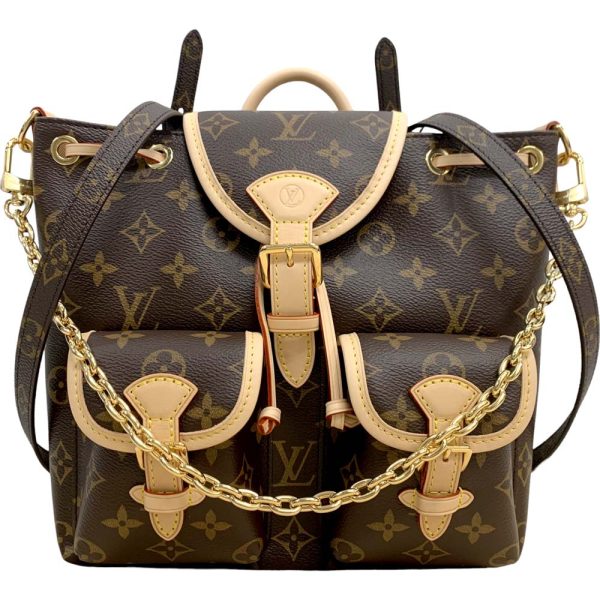 24 2730 3 Louis Vuitton Excursion PM Monogram 2WAY Backpack Brown