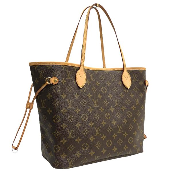 24 2788 1 Louis Vuitton Neverfull MM Monogram Tote Bag Brown