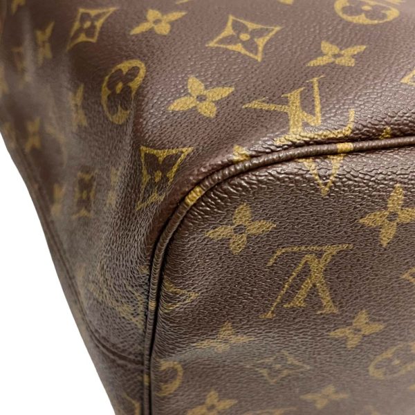 24 2788 10 Louis Vuitton Neverfull MM Monogram Tote Bag Brown