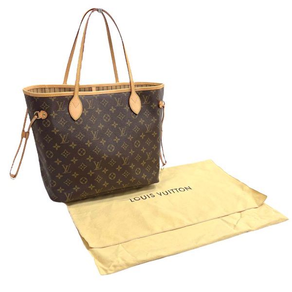 24 2788 17 Louis Vuitton Neverfull MM Monogram Tote Bag Brown