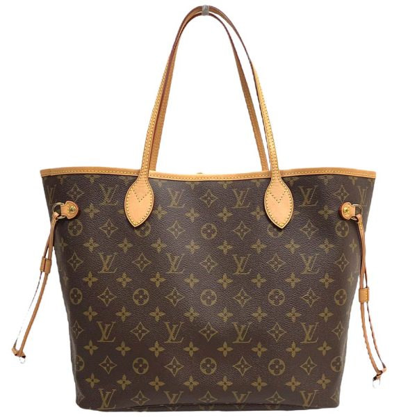 24 2788 3 Louis Vuitton Neverfull MM Monogram Tote Bag Brown