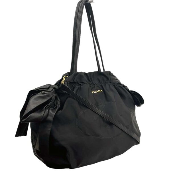 24 2935 1 Prada 2WAY Shoulder Bag Nappa Nylon Black