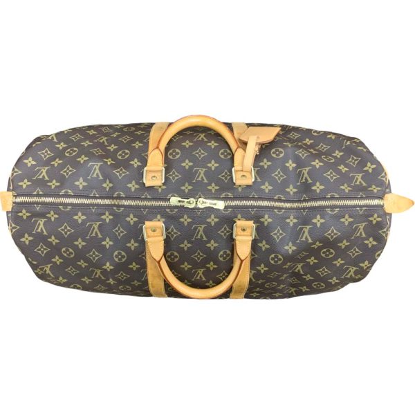 24 305 12 Louis Vuitton Keepall 55 Bag Monogram Brown