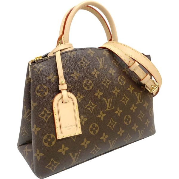 24 310 1 Louis Vuitton Petit Palais PM 2WAY Bag Monogram Brown