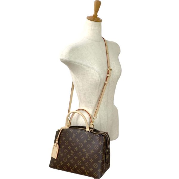 24 310 18 Louis Vuitton Petit Palais PM 2WAY Bag Monogram Brown