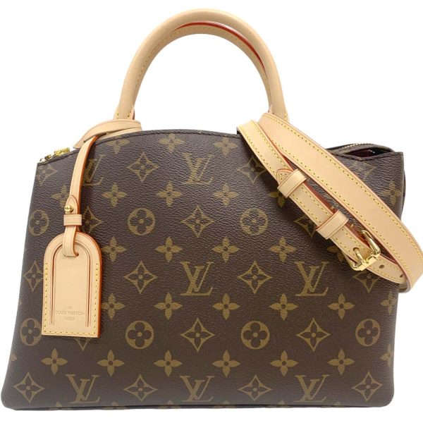 24 310 2 Louis Vuitton Petit Palais PM 2WAY Bag Monogram Brown