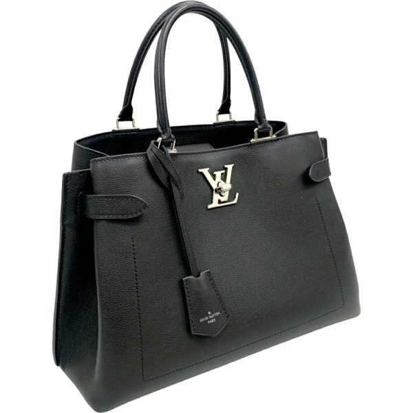 24 550 3 Louis Vuitton lock Me Day 2WAY Handbag Black