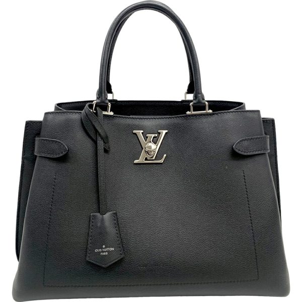 24 550 4 Louis Vuitton lock Me Day 2WAY Handbag Black